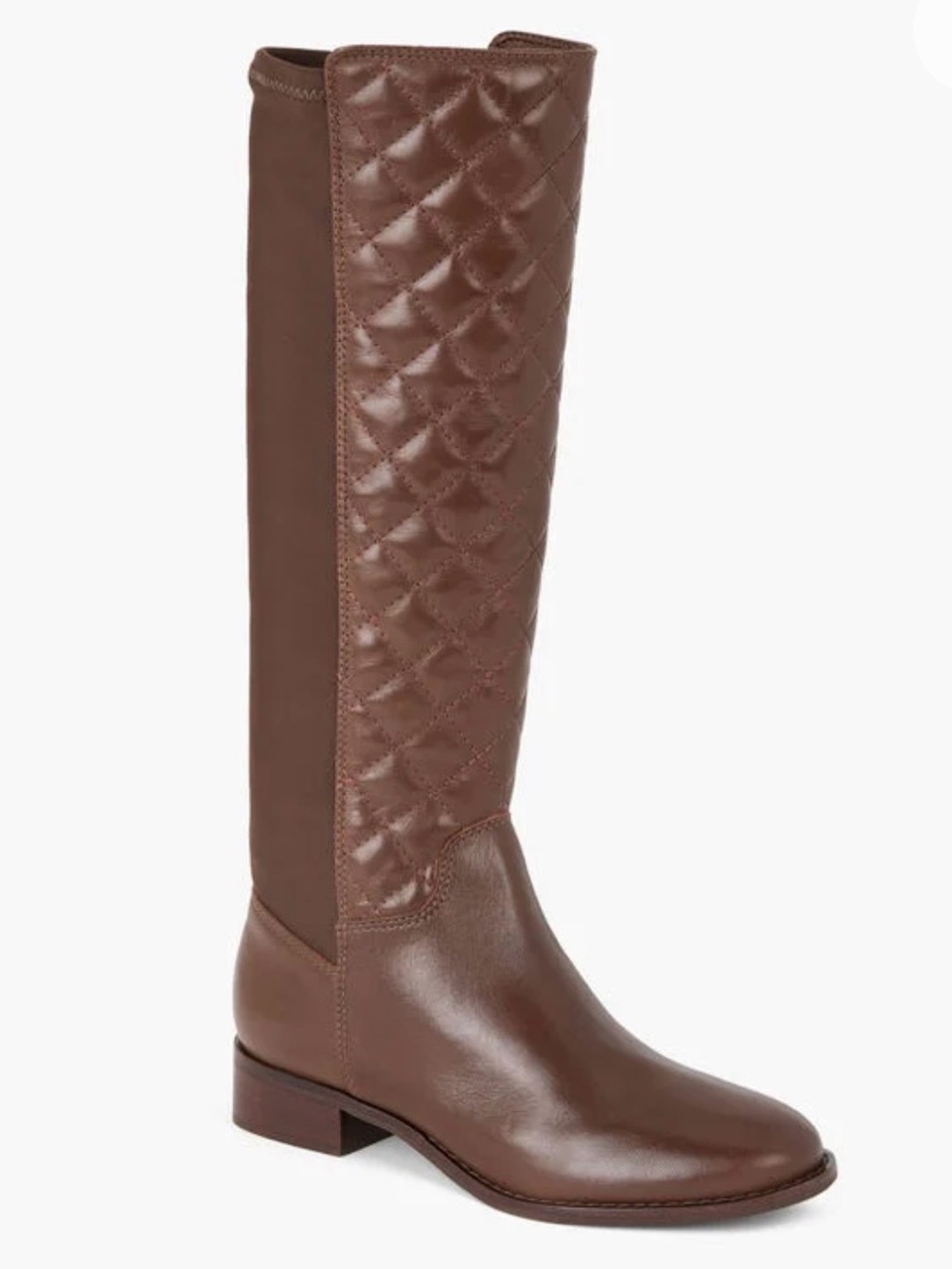 Talbots Quilted Leather Tall Boots